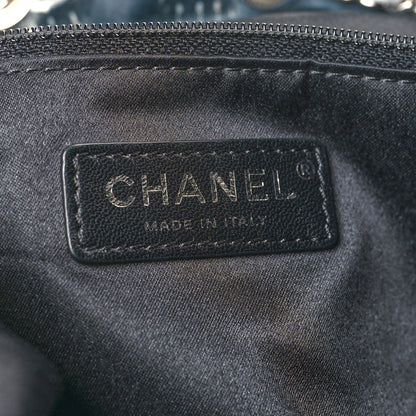 Chanel Sequin Nylon Lambskin Astronaut Essentials Backpack Black White 7 of 12