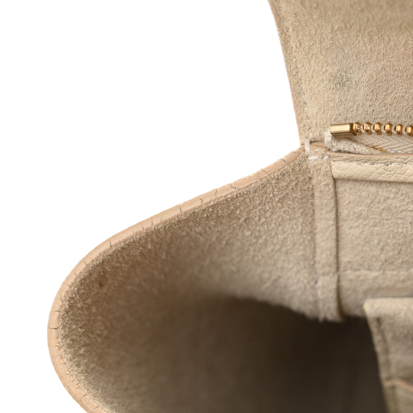 Grained Calfskin Micro Belt Bag White