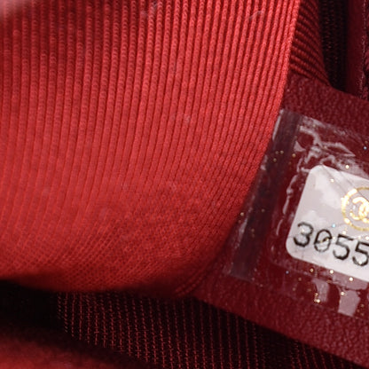 Chanel Calfskin Small Boy Logo Top Handle Flap Red 7 of 10