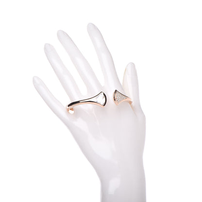 Bulgari 18K Rose Gold Diamond Mother of Pearl Divas Dream Bracelet 2 of 5