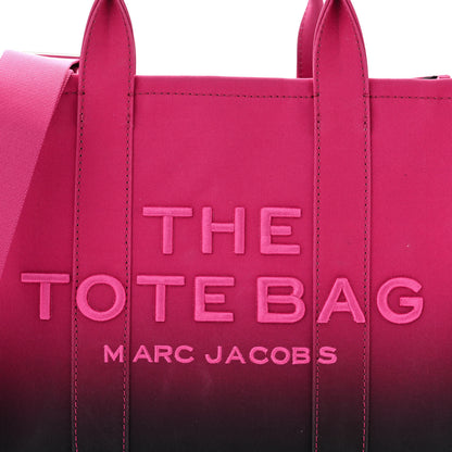 Marc Jacobs Cotton Canvas Medium The Traveler Tote Bag Ombre Pink 8 of 15