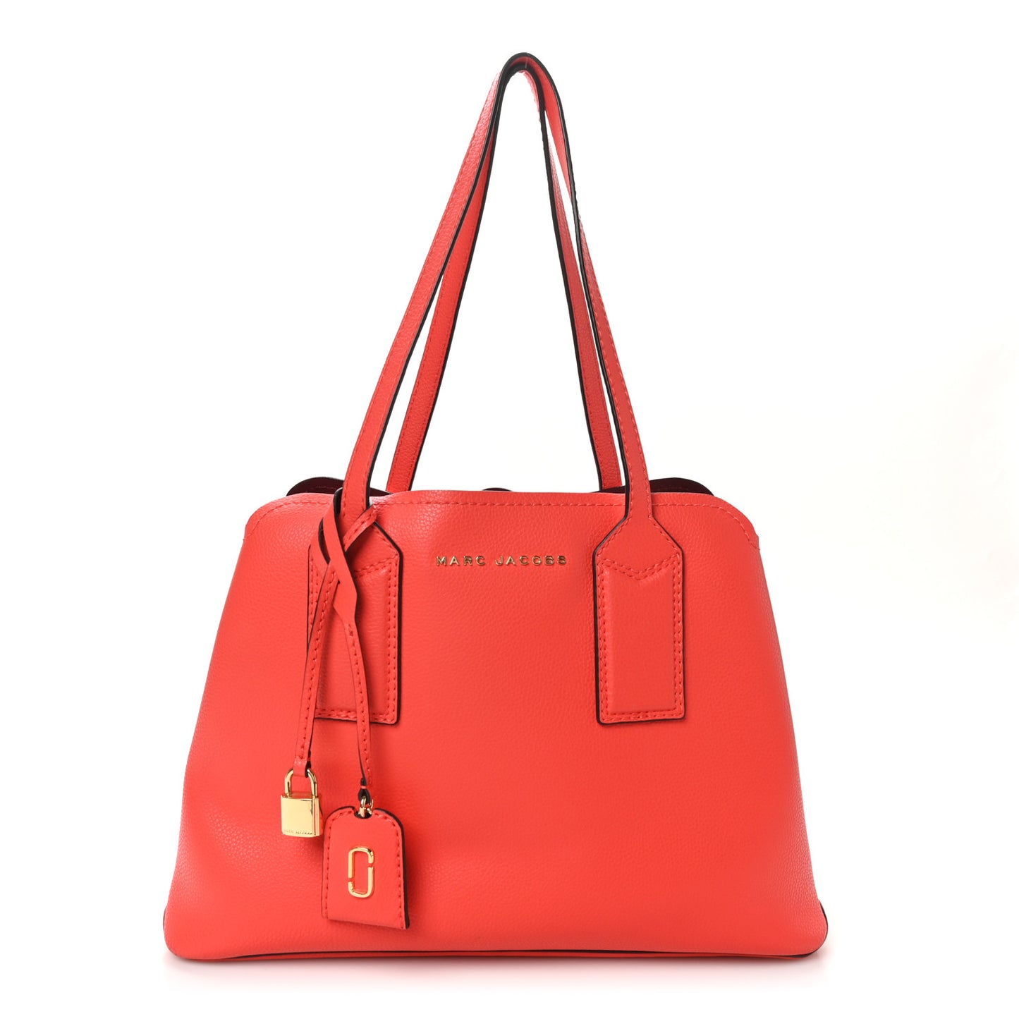 Pebbled Calfskin The Editor 38 Tote True Red