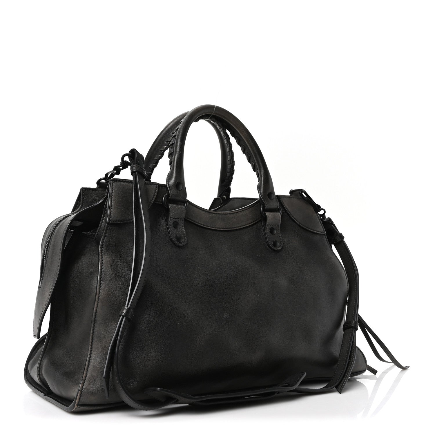 Balenciaga Used Calfskin Black Hardware Neo Classic City Black 3 of 10