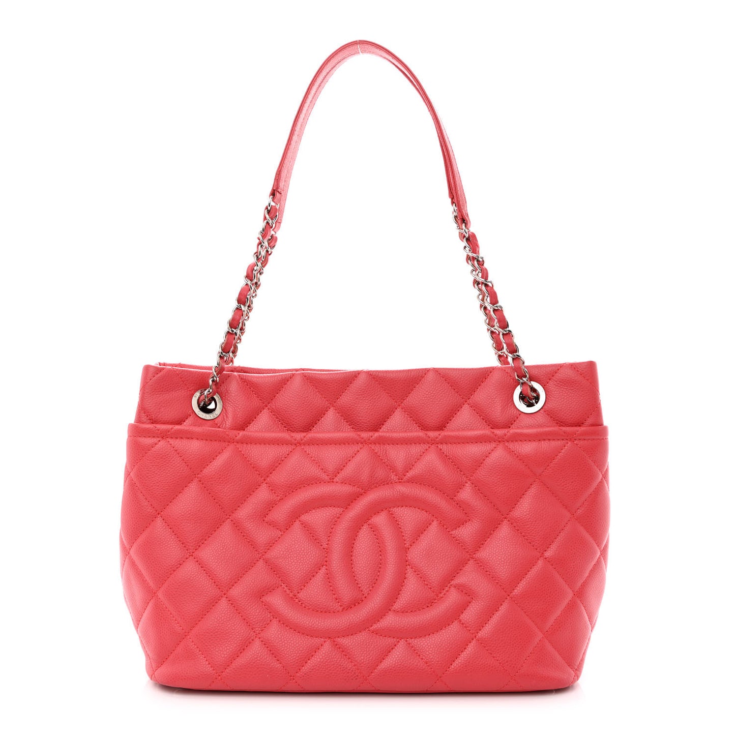 Caviar Quilted Timeless CC Soft Tote Pink