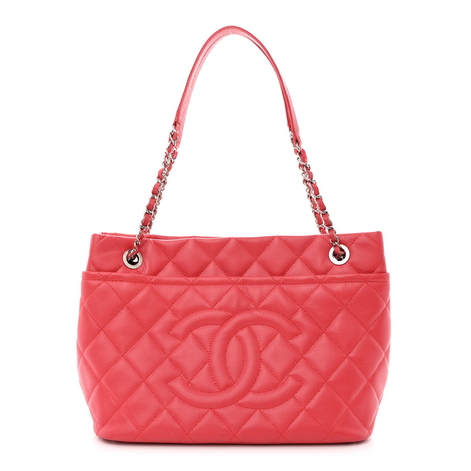 Chanel Caviar Quilted Timeless CC Soft Tote Pink 1 of 14
