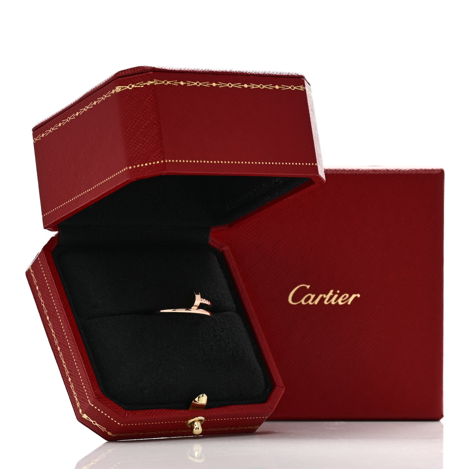 Cartier 18K Pink Gold Small Juste Un Clou Ring 54 6.75 5 of 5