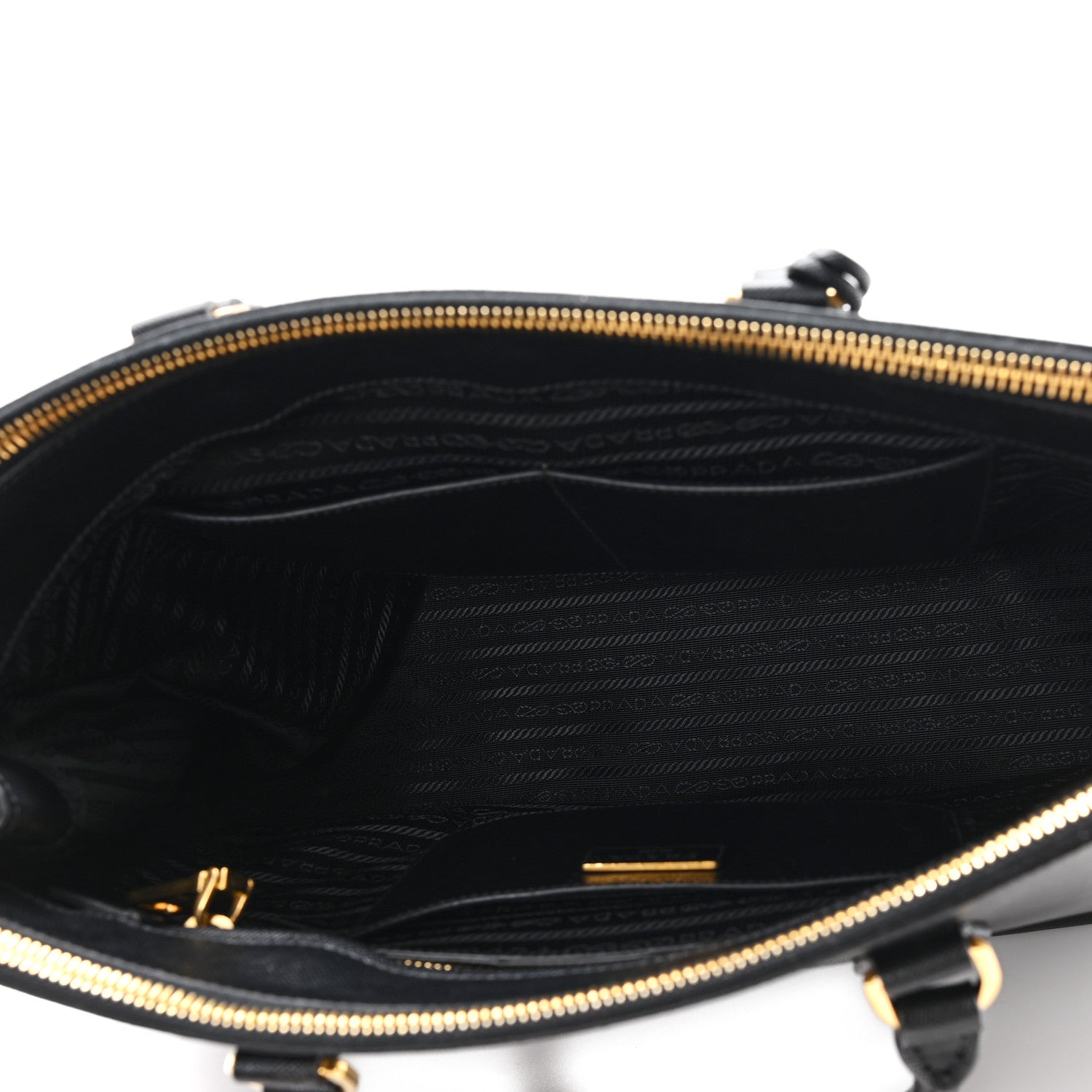 Prada Saffiano Lux Large Galleria Double Zip Tote Black 5 of 10