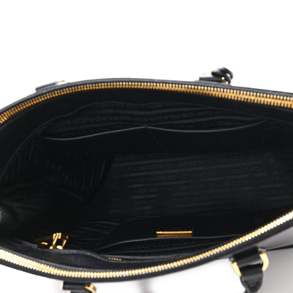 Prada Saffiano Lux Large Galleria Double Zip Tote Black 5 of 10
