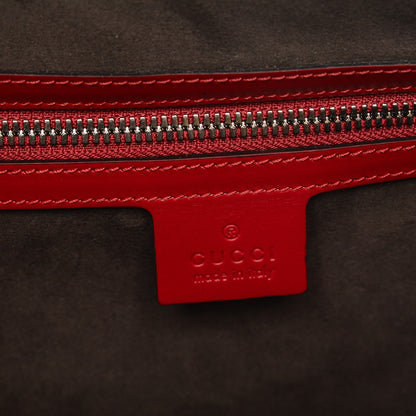 Gucci Guccissima Signature Large Duffle Hibiscus Red 6 of 6