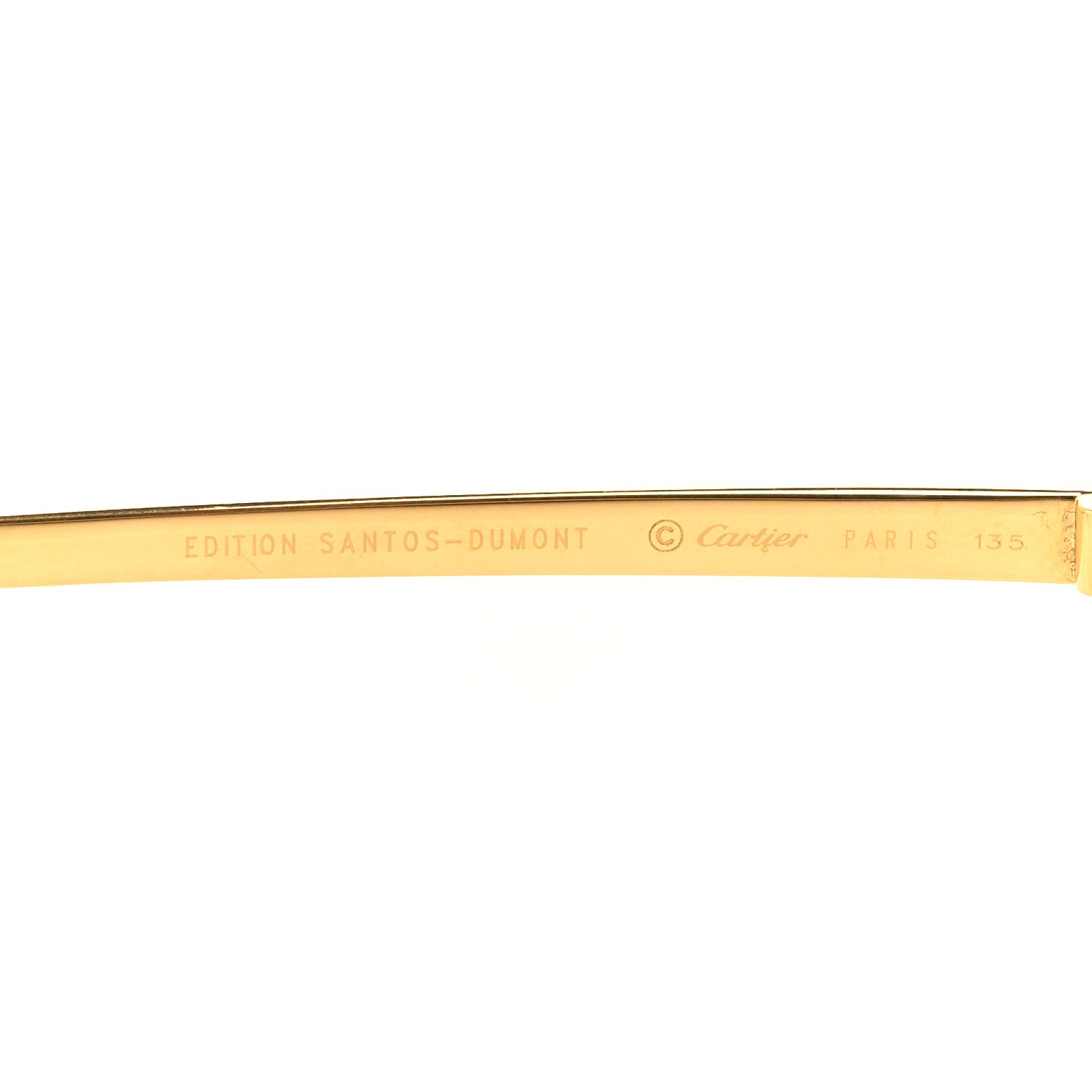 Cartier Santos Dumont Aviator Sunglasses 130 Gold 5 of 6