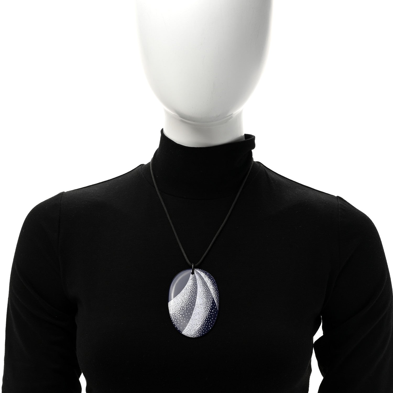 Hermes Ceramic Pendant Necklace 2 of 5