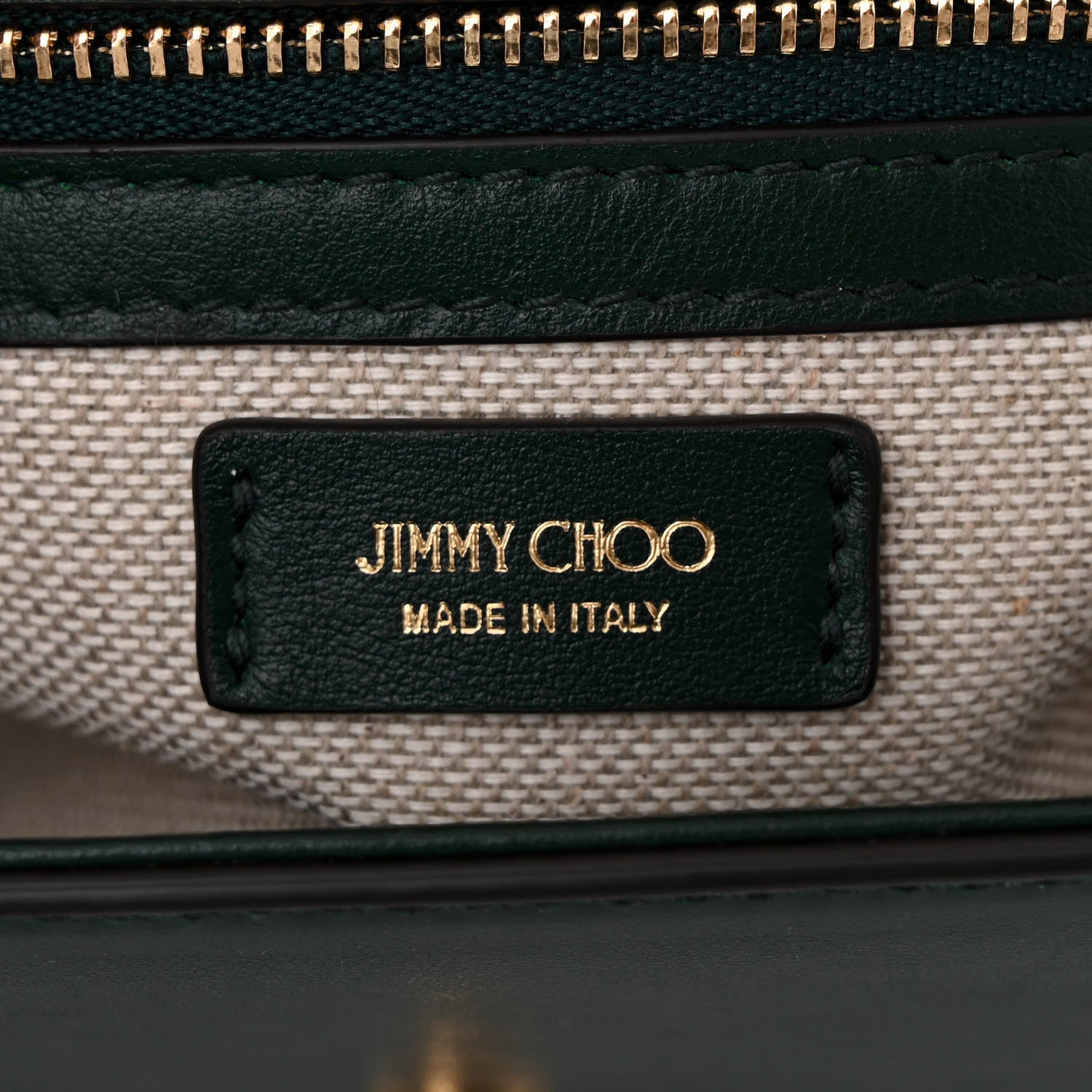 Jimmy Choo Calfskin Diamond Top Handle Crossbody Bag Green 6 of 12