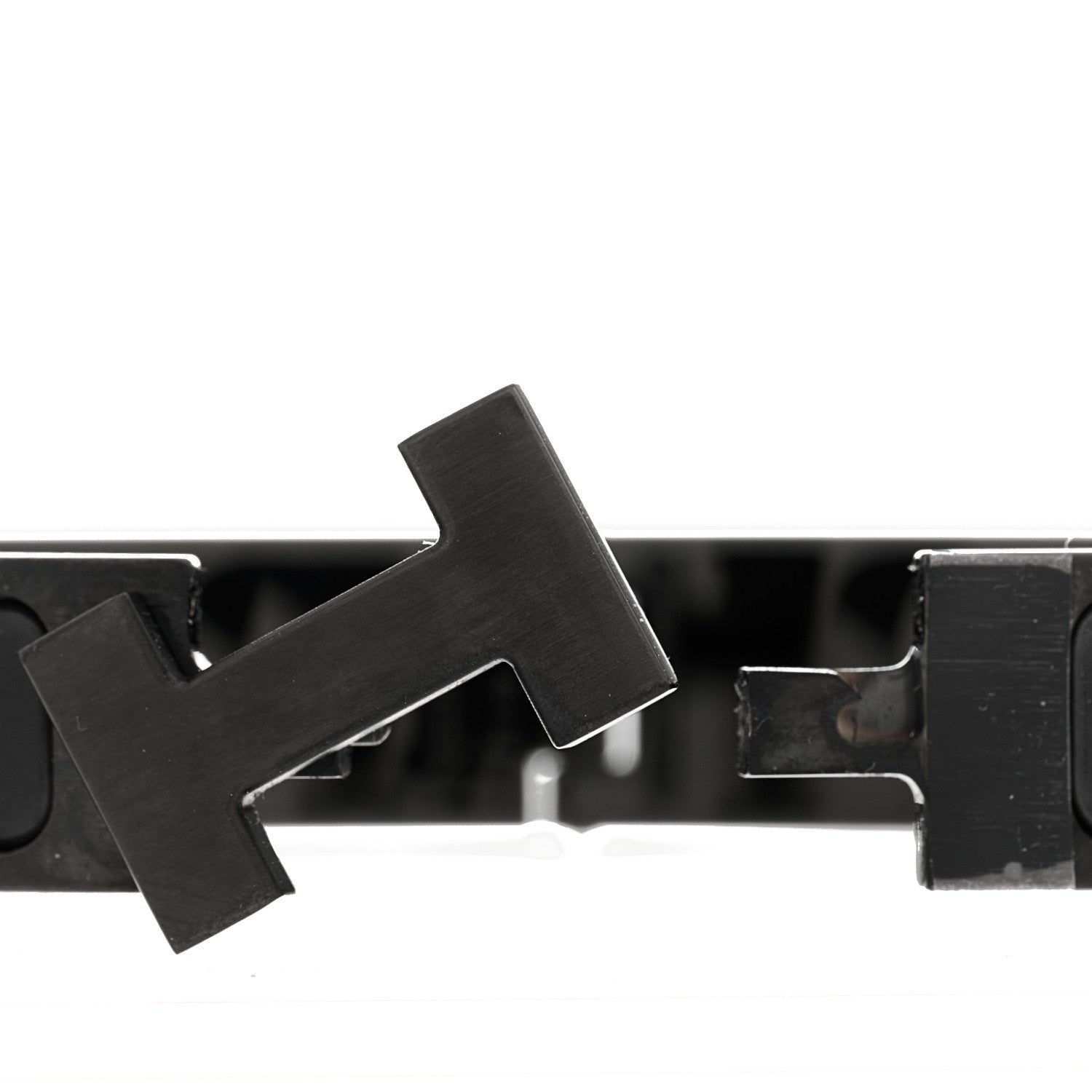 Hermes Matte Enamel Narrow Clic Clac HH Bracelet T3 So Black 3 of 4