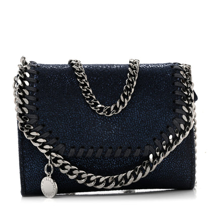 Stella McCartney Metallic Shaggy Deer Falabella Small Wallet on Chain Ink 1 of 11