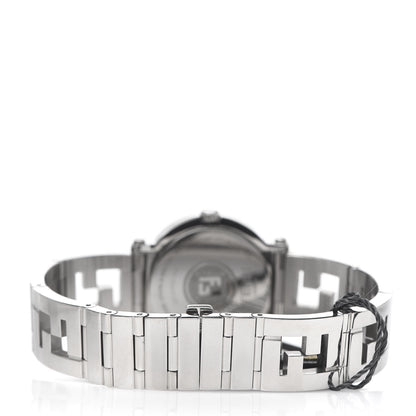 Fendi Stainless Steel 38mm Round Quadro Quartz Watch Black 4 of 7