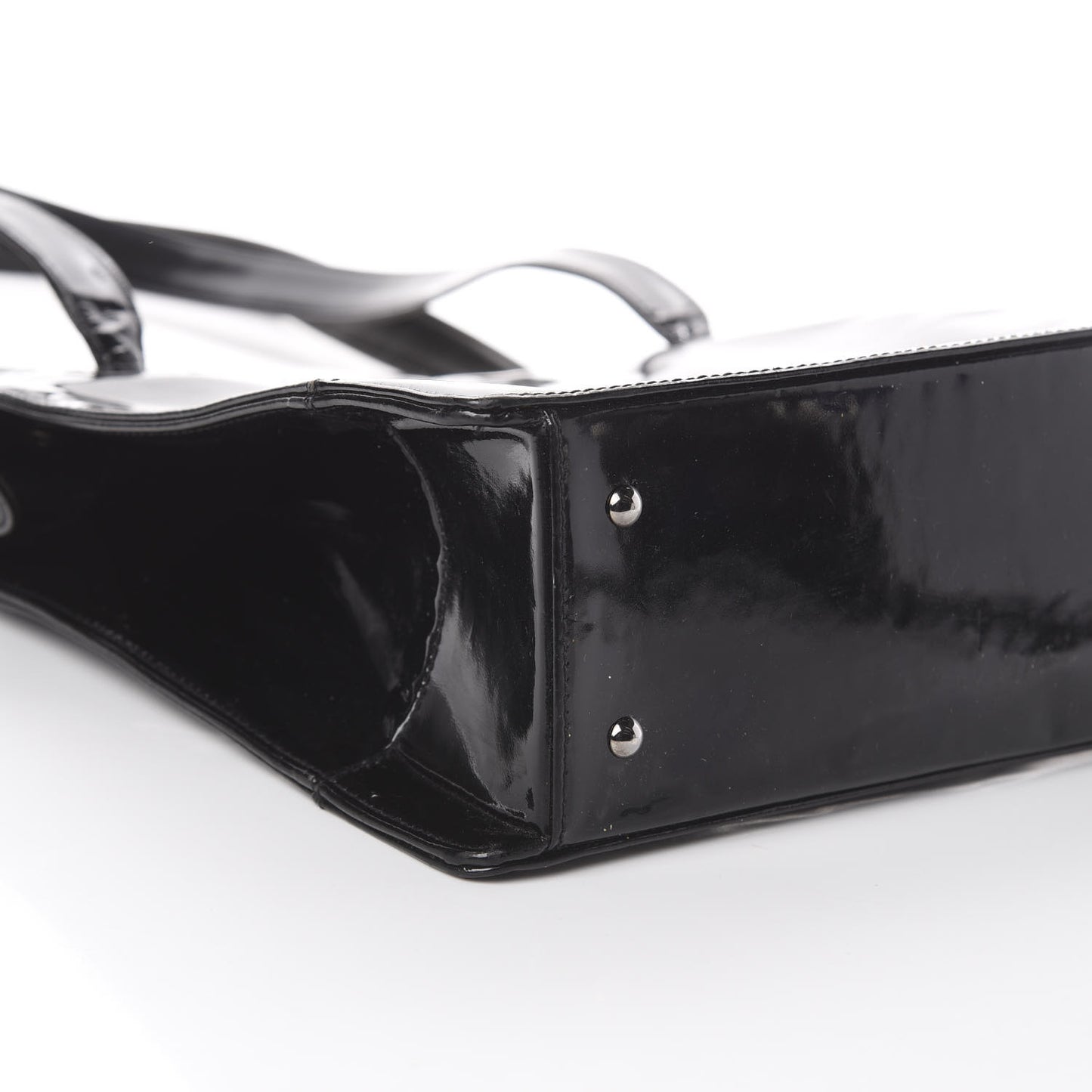 Patent Shoulder Bag Black