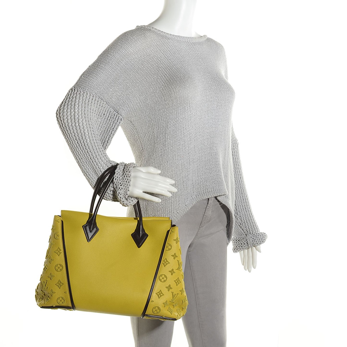 Veau Cachemire Tote W PM Pistache