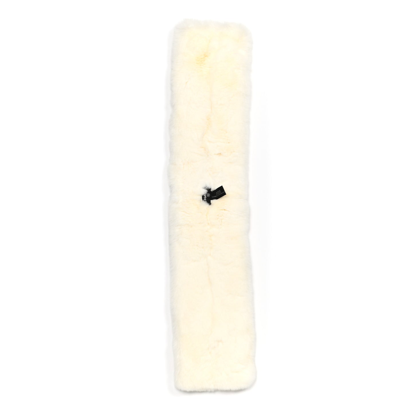 Rabbit Fur CC Scarf White