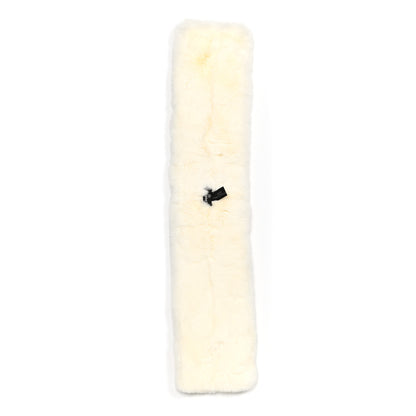 Chanel Rabbit Fur CC Scarf White 3 of 4