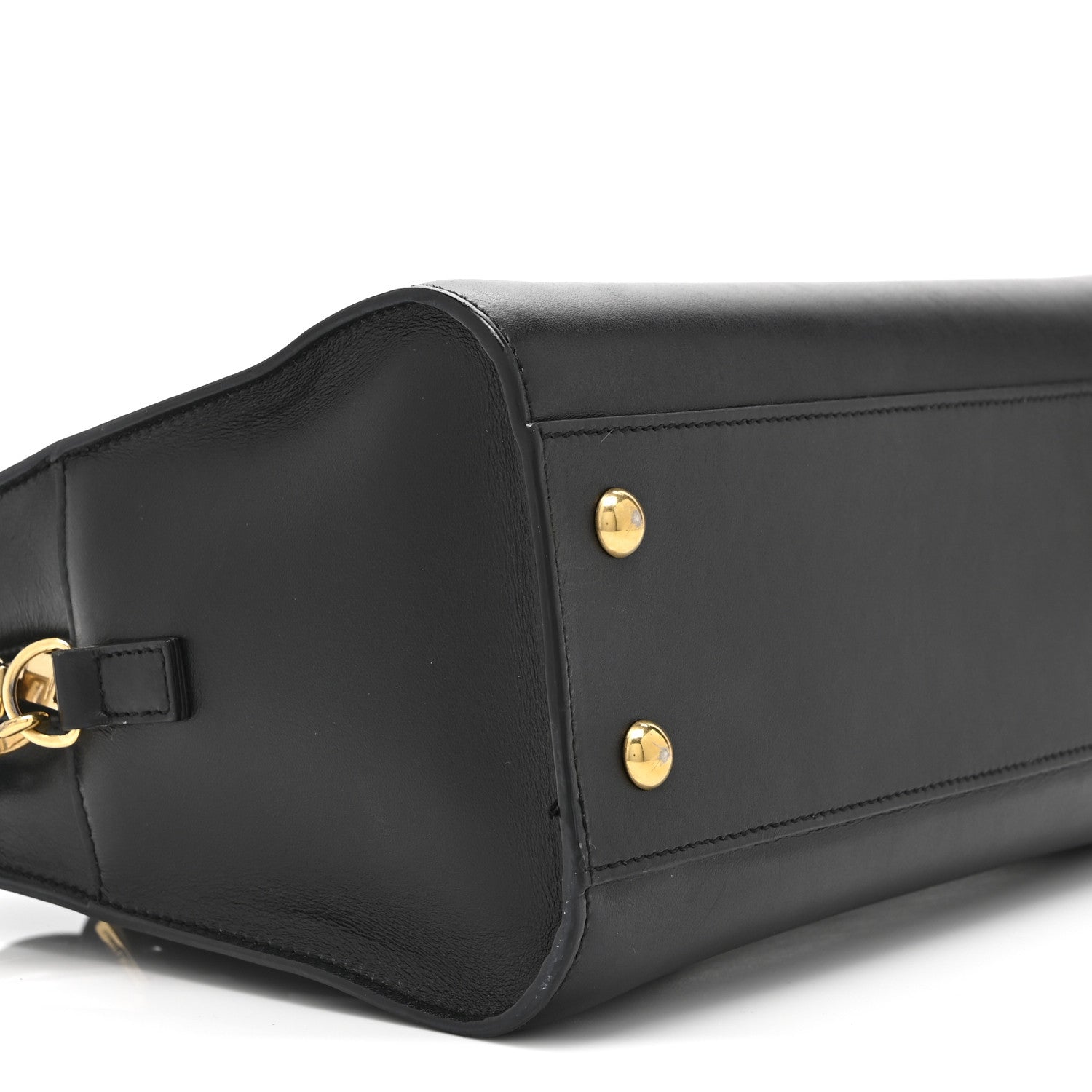 Saint Laurent Calfskin Monogram Baby Cabas Black 9 of 11