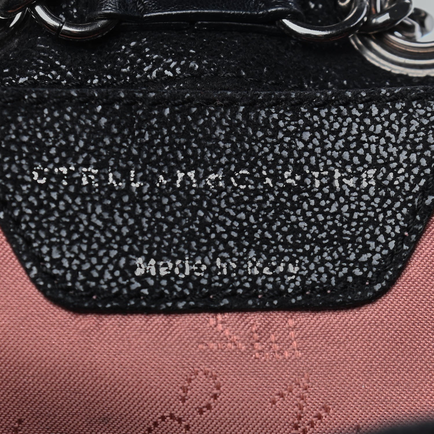 Stella McCartney Shaggy Deer Quilted Mini Falabella Backpack Black 5 of 8