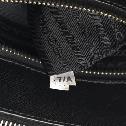 Prada Saffiano Small Galleria Double Zip Tote Black 7 of 17