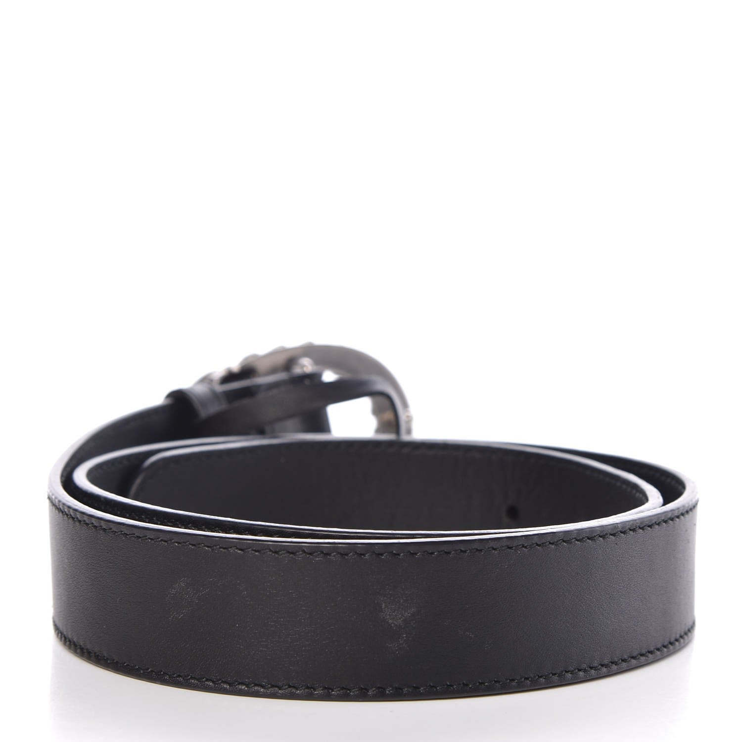Gucci Moon Calfskin Crystal Dionysus 30mm Belt 75 30 Black Black Diamond 3 of 6