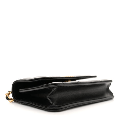 Chanel Lambskin Quilted Dynasty Flap Phone Holder With Chain Black 4 of 11
