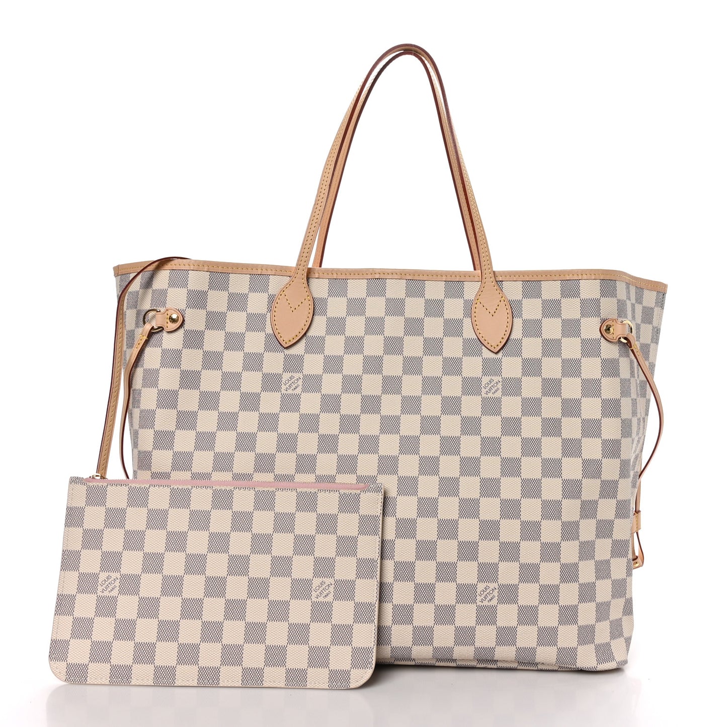 Damier Azur Neo Neverfull GM Rose Ballerine