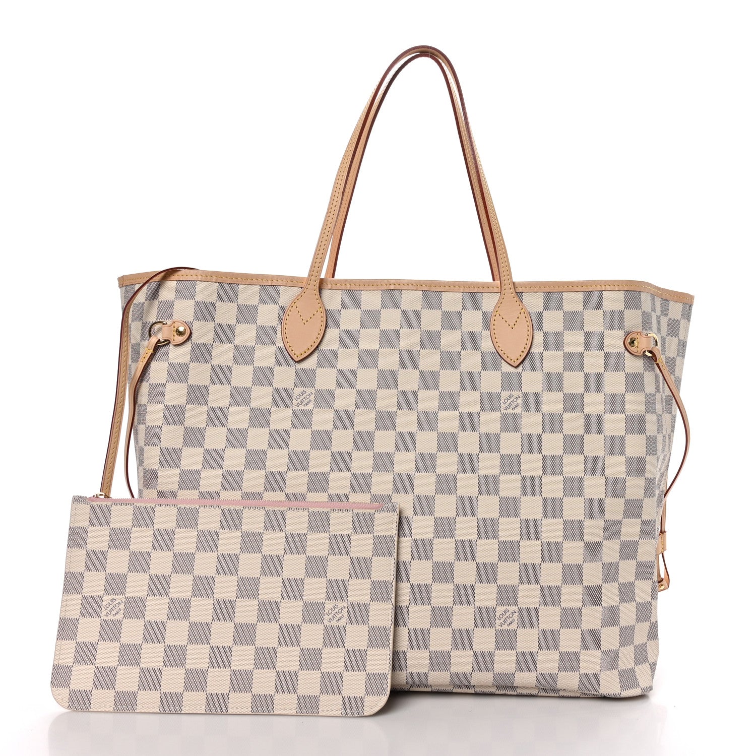 Louis Vuitton Damier Azur Neo Neverfull GM Rose Ballerine 3 of 10