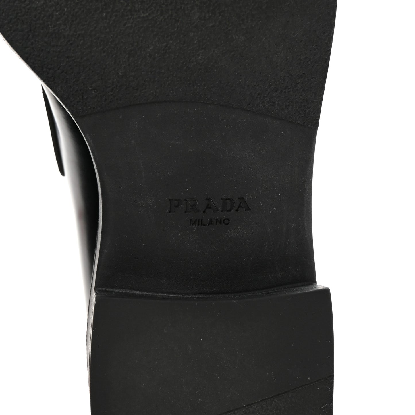 Spazzolato Metal Triangle Logo 50mm Loafers 37 Black