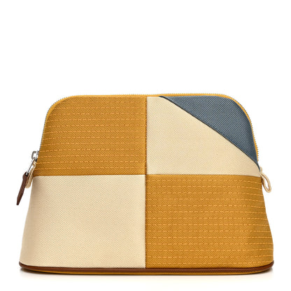 Hermes Silk Cotton Canvas Mini Bolide Hippique Case Ocre 1 of 7
