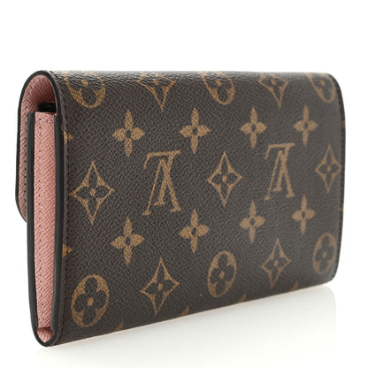 Louis Vuitton Monogram Emilie Wallet Rose Ballerine 3 of 6