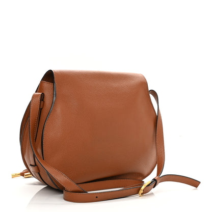 Chloe Calfskin Medium Marcie Round Crossbody Bag Tan 3 of 11