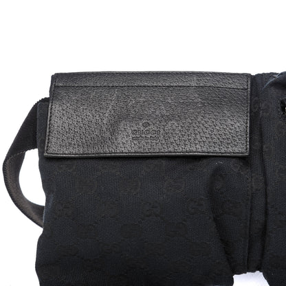 Gucci GG Monogram Double Pocket Belt Bag Black 7 of 7