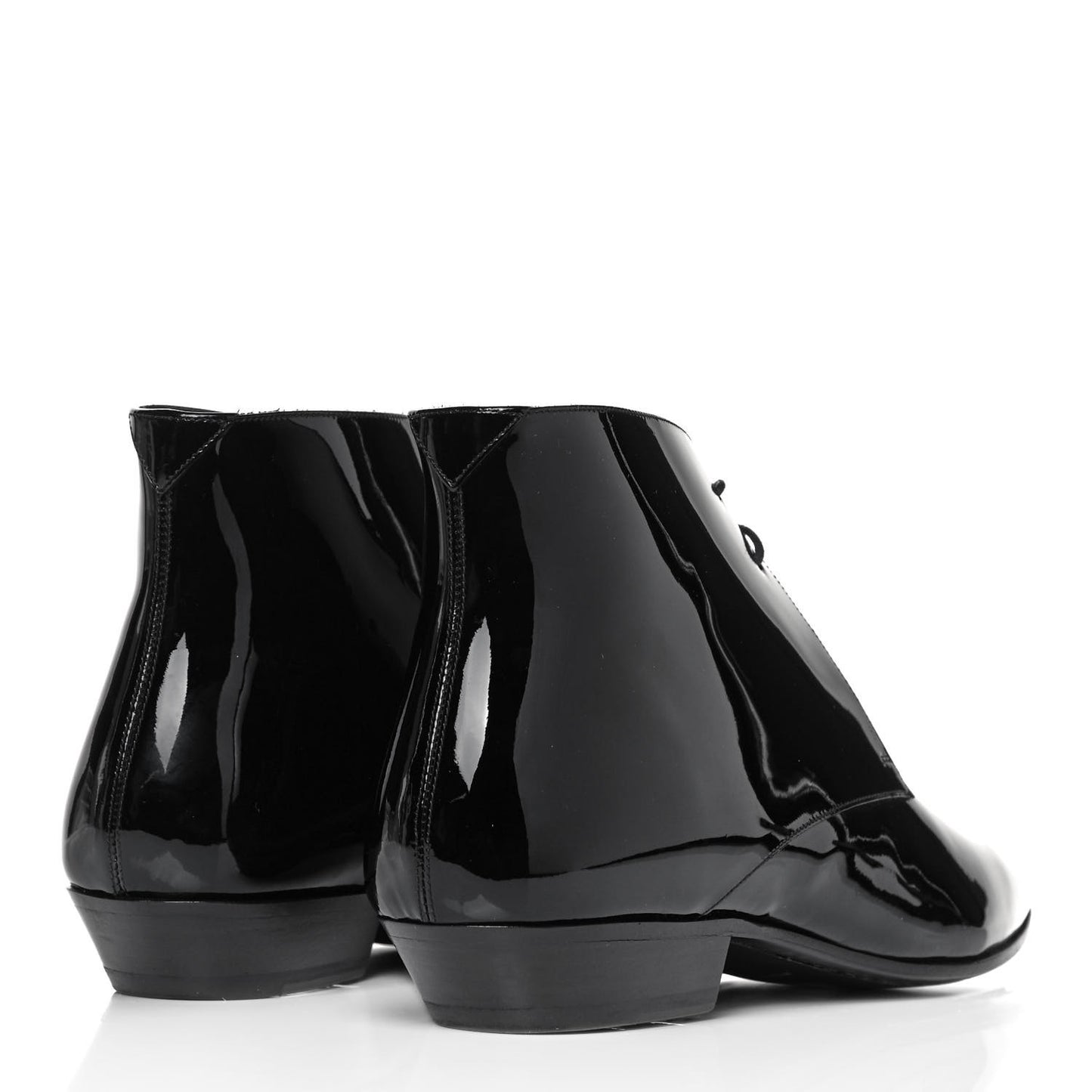 Patent Calfskin Joan Ankle Boots 42 Black