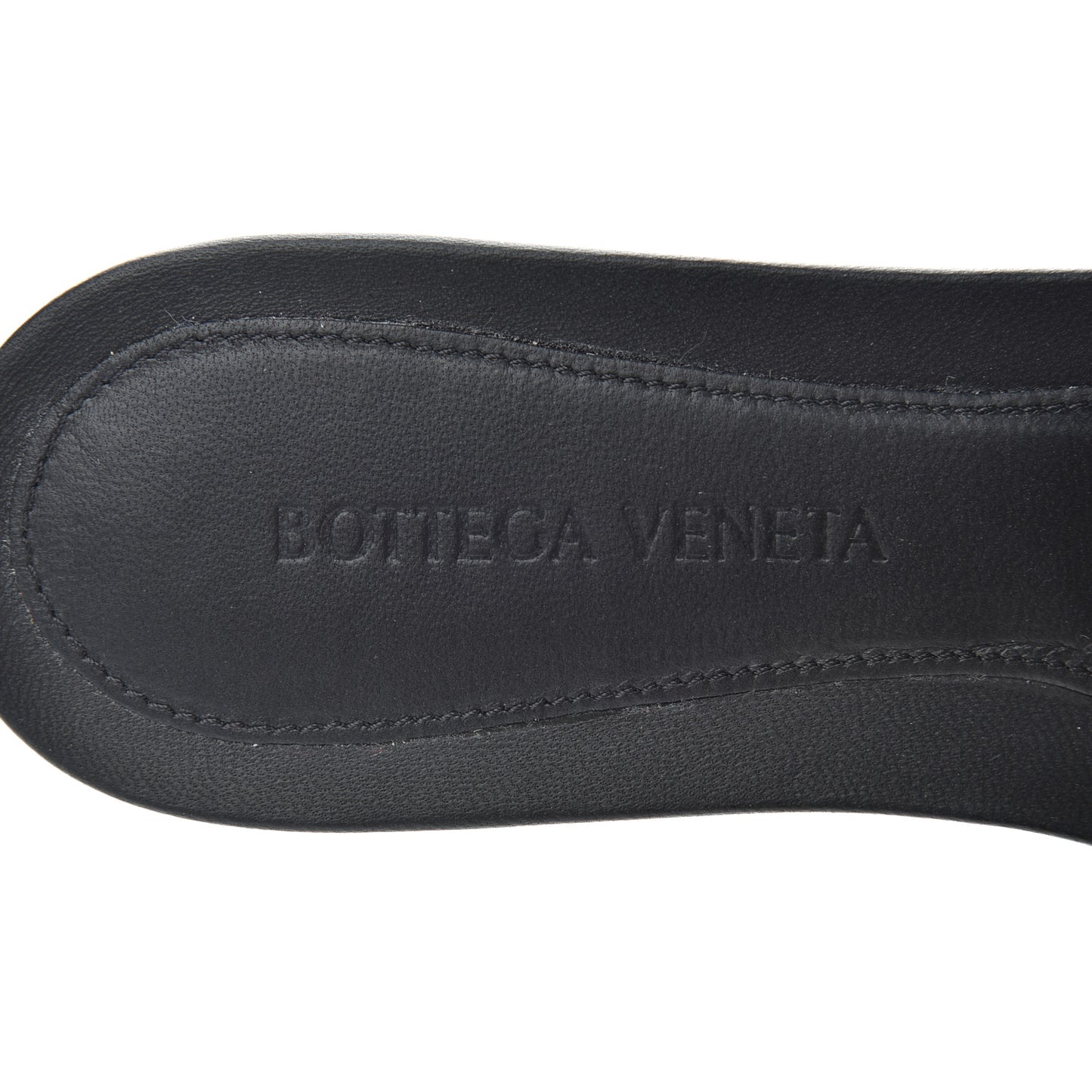 Nappa Matelasse Padded Flat Sandals 37.5 Black