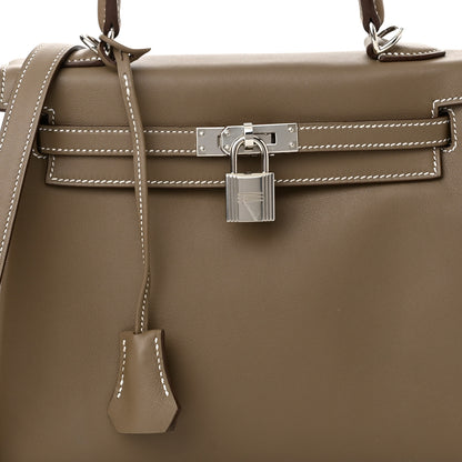 Hermes Swift Kelly Retourne 25 Etoupe 8 of 12