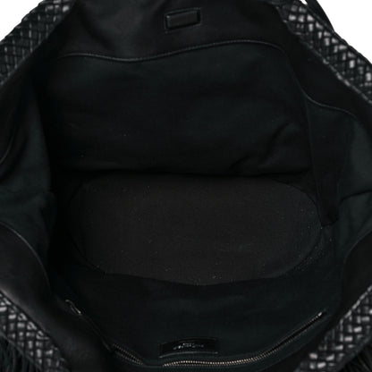 Saint Laurent Calfskin Panier Fringe Tote Black 5 of 9
