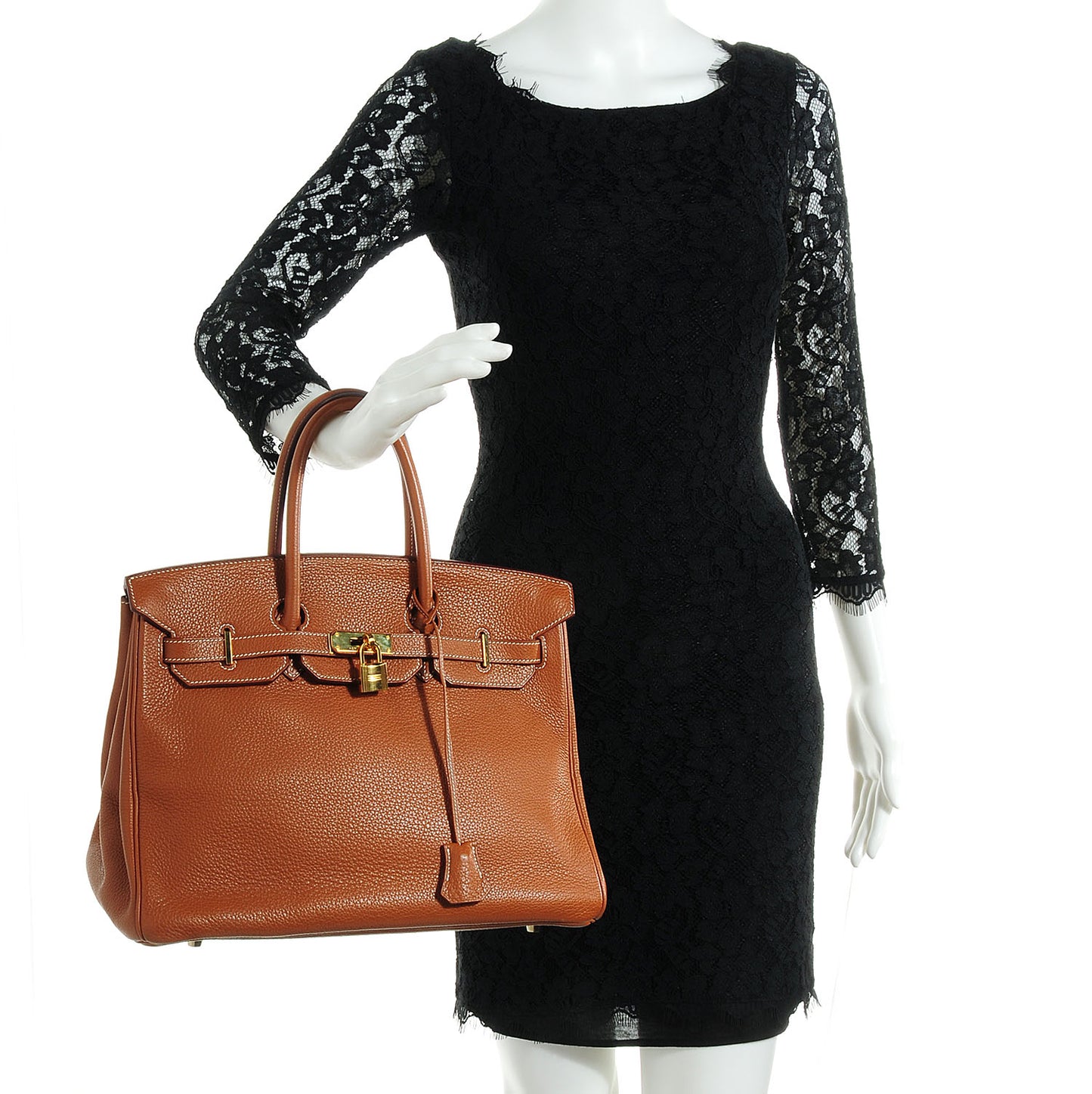 Taurillon Clemence Birkin 35 Gold