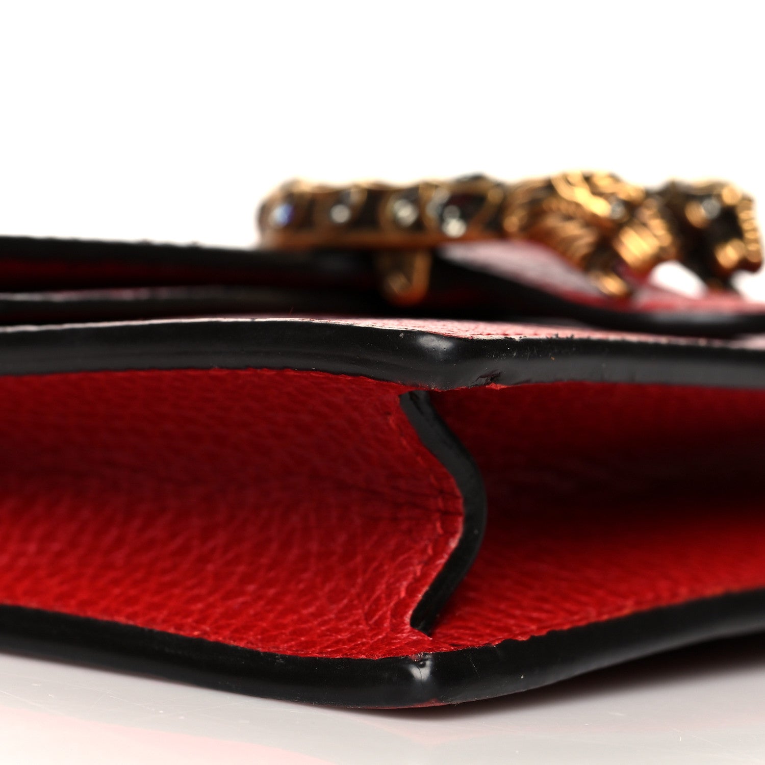 Gucci Calfskin Super Mini Dionysus Shoulder Bag Hibiscus Red 8 of 10