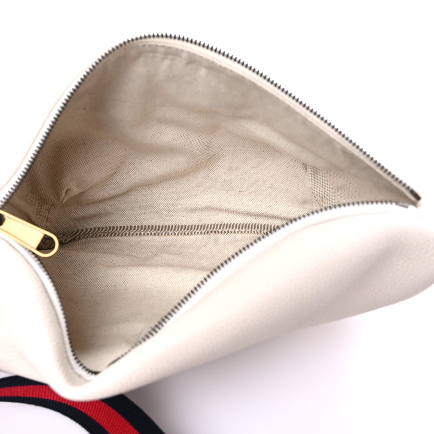 Grained Calfskin Logo Belt Bag White