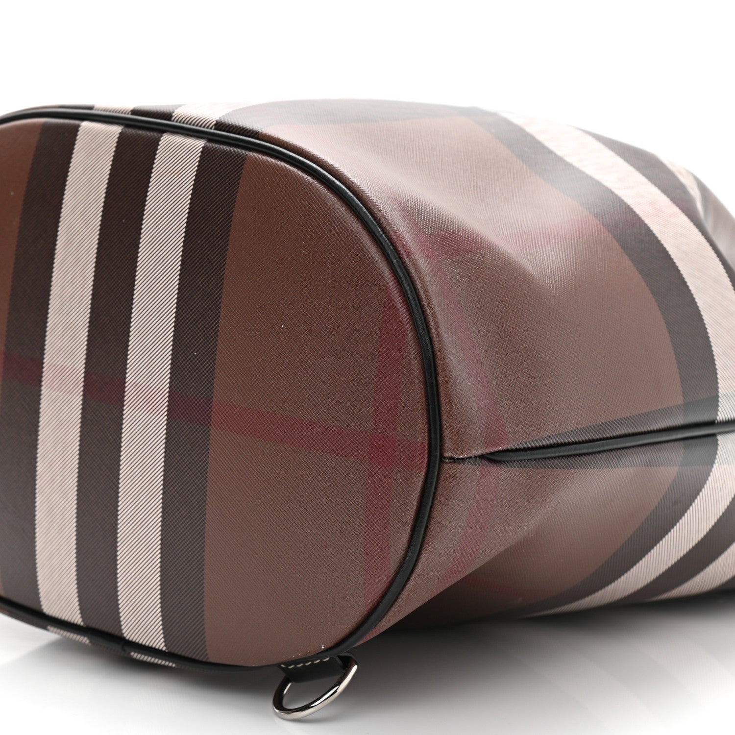 Burberry Mega Check Chesterton Drawstring Bucket Bag Brown Black 12 of 12