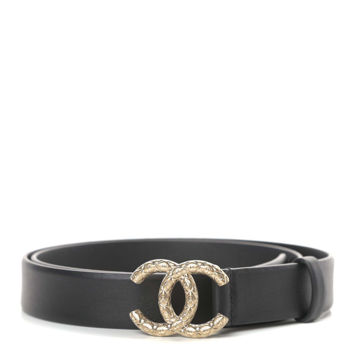 Chanel Calfskin CC Belt 85 34 Black 1 of 4