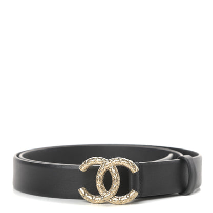 Chanel Calfskin CC Belt 85 34 Black 1 of 4