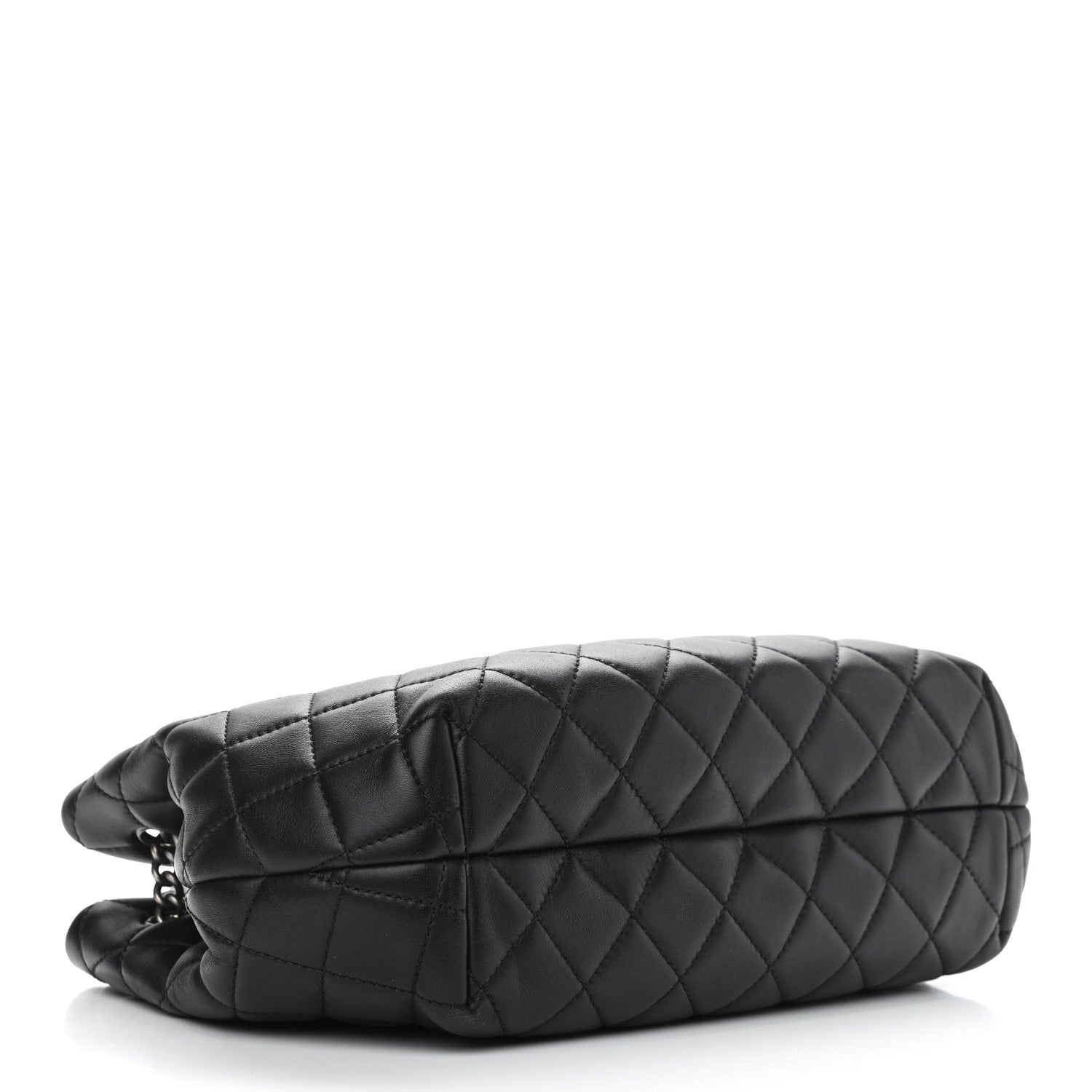 Chanel Lambskin Quilted Accordion Tote Black 4 of 11