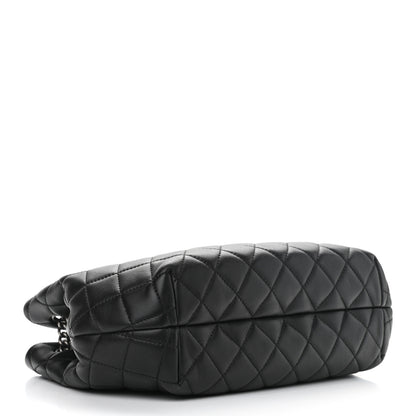 Chanel Lambskin Quilted Accordion Tote Black 4 of 11
