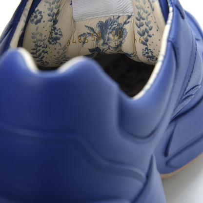 Gucci X MLB Calfskin NY Yankees Mens Rhyton Sneakers 10 Electric Blue 9 of 10