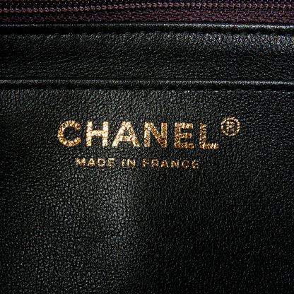 Chanel Iridescent Lambskin Quilted Mini Rectangular Flap Dark Purple 7 of 11