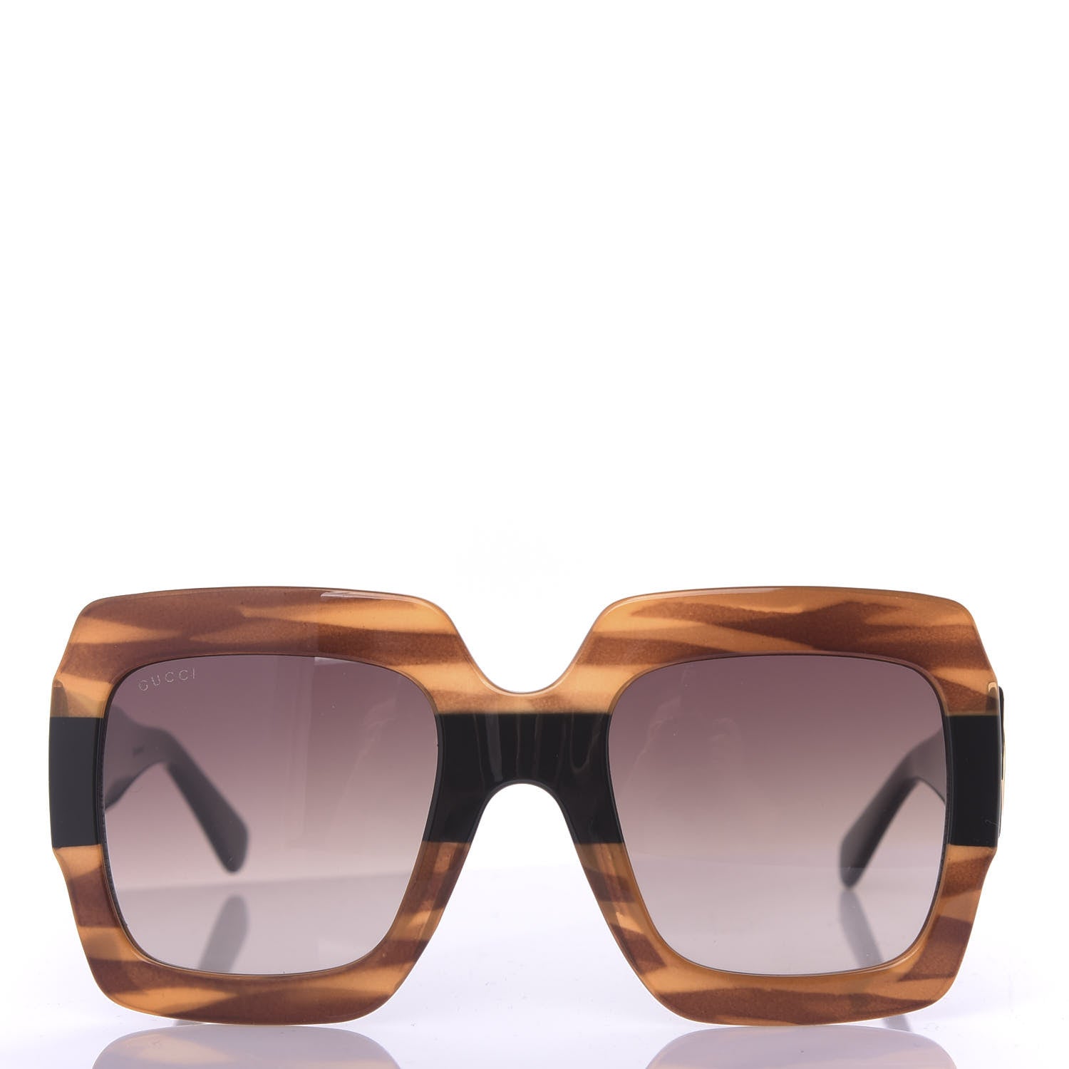 Gucci Square Frame GG0178S Sunglasses Havana 2 of 9